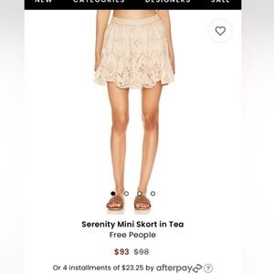 Never worn still has tags Free People Skirt